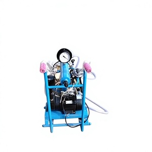 Machine à traire électrique portable avec pompe et moteur pour vaches et chèvres |   Chariot à seau unique en acier inoxydable 220V pour équipement laitier - Product Image 1