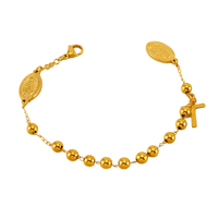 Ganku Vente en Gros de Bracelets et Accessoires de Mode pour Femmes Série Géométrique Religieuse Bijoux en Acier Inoxydable
