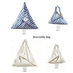 Custom Chic Striped Beach <strong>Bag</strong> Oversized Reversible Summer <strong>Boho</strong> <strong>Bag</strong> Large Eco Friendly Cotton Canvas Shopping Tote <strong>Bag</strong> With Logo - Product Image 4