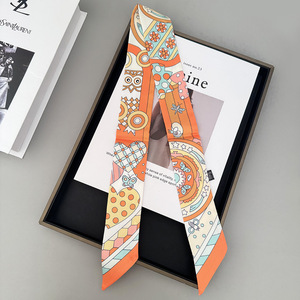 2026 Handlicher Geschenkband-Griff im neuen Stil, Wickelband aus simulierter Seiden-Twill, Taschengriffband, langes, fließendes Band - Product Image 3