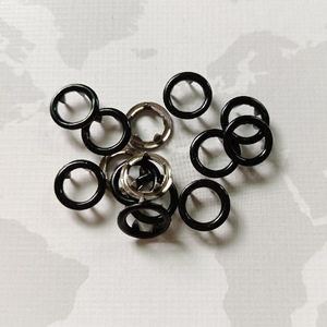 2025 tự làm vòng kim loại prong nút chụp trong màu đen trắng đỏ cam vàng xanh xanh tím hồng-đồng thau kim loại Shank mạ phong cách - Product Image 1