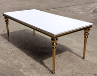 Chaises de mariage et tables ovales de réception de luxe pour cuisine extérieure moderne Mr & Mme