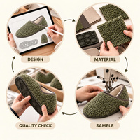 Chaussons d'intérieur neutres en peluche sherpa, ergonomiques, en mousse à mémoire de forme, pour le dropshipping et l'approvisionnement de marques de boutiques