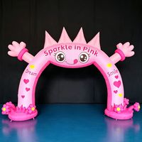 Arco Inflable Gigante Personalizado, Resistente al Agua, de Tela Oxford, con Diseños de Dibujos Animados, Coronas y Corazones, para Fiestas Infantiles y Parques de Diversiones