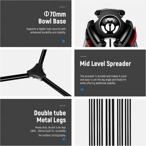 <span class=keywords><strong>Trépied</strong></span> vidéo <span class=keywords><strong>NEEWER</strong></span> de 79 pouces, <span class=keywords><strong>trépied</strong></span> pour appareil photo en aluminium robuste avec rotation à 360° °   Tête de traînage hydraulique - Product Image 3