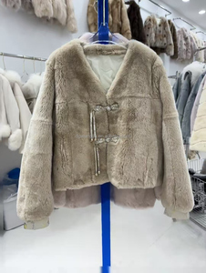 Manteau en fourrure de renard imitation veste pour femme tempérament moyen long grand col manteau en peluche ample - Product Image 4