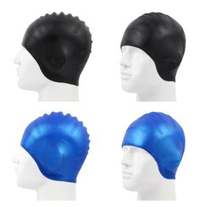 Bonnet de bain en silicone de couleur unie, imperméable et anti-humidité, pour femmes adultes aux cheveux longs - Product Image 5