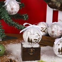 Lot de 7 ornements suspendus personnalisables faits à la main pour pendentifs, boules de neige en mousse, accessoires de Noël pour sapin