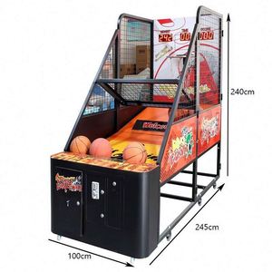 Street Basketball Arcade <b>Machine</b> Coin Operated With Flashing Light for <b>Amusement</b> Park Multiple Players English Version - Product Image 3