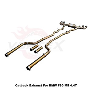 Vortex Golden Titanium Alloy Valved Exhaust for BMW F90 M5 Competition 4.4T S63 Ultra Lightweight <b>Kit</b> - Product Image 4