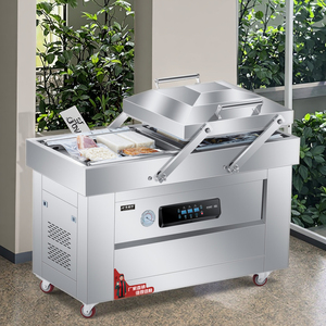 Manufacturers' Electric Automatic Commercial Food Vacuum Packing <b>Machine</b> Double Chamber Vertical <b>Sealer</b> Cheap Foil Pouch Case - Product Image 1