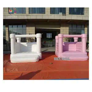 Château gonflable d'intérieur blanc 8x8 pour enfants, équipement de jeu souple, idéal pour anniversaires, en promotion - Product Image 6