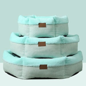 <span class=keywords><strong>Pentagon</strong></span>-förmiges Sofa Haustier bett Plüsch Gemütliches Bett für kleine Hunde und Katzen, erhöhtes Kanten design mit rutsch festem Boden - Product Image 5