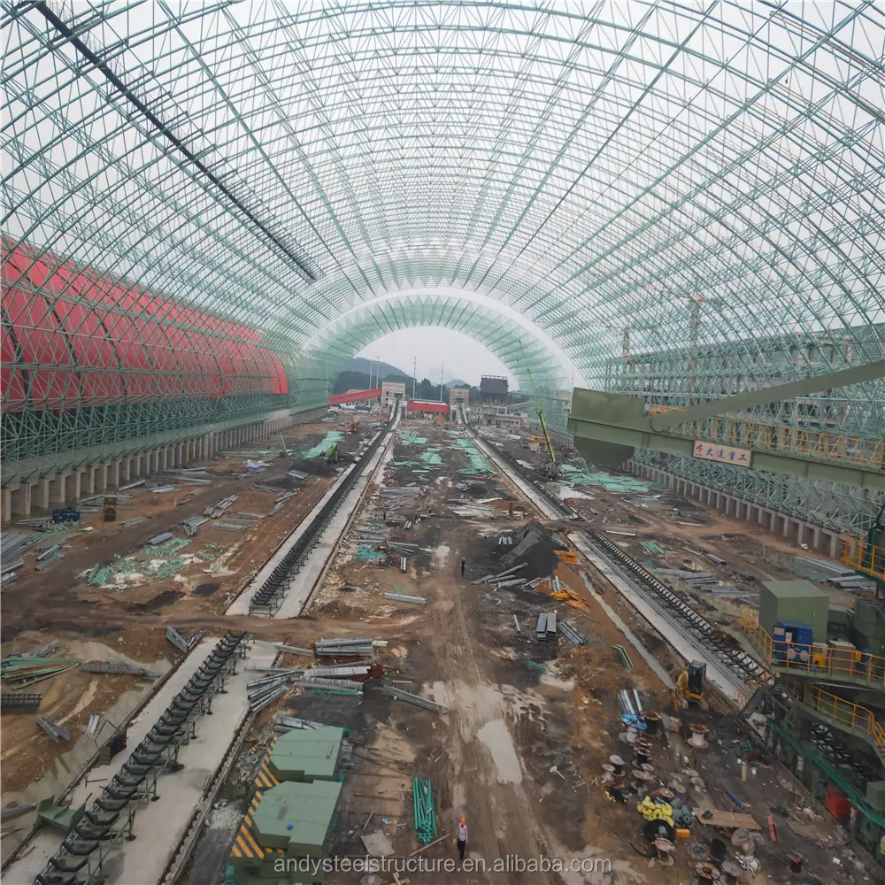 Çelik uzay çerçevesi kömür çimento fabrikası döken