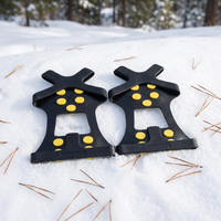 YTD-005 extérieur en caoutchouc anti-dérapant glace chaussure botte poignées élastique Crampon neige pointes crampons de traction 10 goujons pour escalade Tours