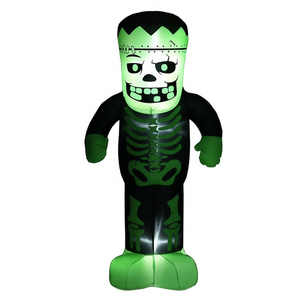 Decoración inflable de Frankenstein para Halloween, de PVC, de 6 pies, con luz, para jardín y fiestas. - Product Image 1