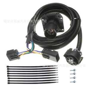 Arnés de cableado para remolque de 7 vías, 1 metro, aislado con PVC, clasificación IP65, 12V, para vehículos estándar de EE. UU. - Product Image 2