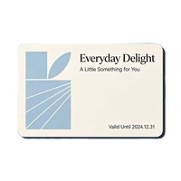 Muestras Gratis Disponibles, Tarjeta de Regalo de PVC Duradera de Alta Calidad con Banda Magnética y RFID, Personalizable para Eventos Empresariales