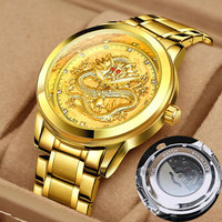 Montre à quartz longue Aili Fida pour homme, boîtier en acier inoxydable, verre minéral renforcé, cadran lumineux, aiguilles lumineuses, mode, 40 mm, 30 m