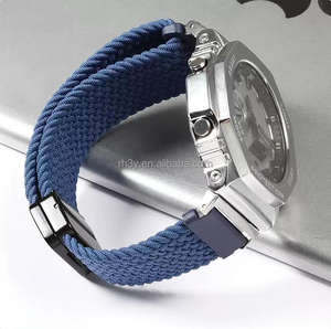 Bracelet de montre Casio personnalisé en nylon de 22mm, boucle magnétique, matériau en tissu respirant, compatible avec les modèles GA2100/GM2100/GBM2100 - Product Image 5