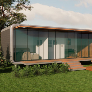 บ้านคอนเทนเนอร์เหล็กสมัยใหม่สำหรับโรงแรม แคมป์ปิ้งกลางแจ้ง พร้อมบริการติดตั้งในสถานที่ - Product Image 2