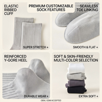 Chaussettes de sport pour hommes avec logo personnalisé, coussin de massage 3D, respirantes, en maille éponge, chaussettes de compression pour la course à pied, le fitness et le sport