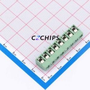 C50126V-8P0G46 Screw Terminal Block Through hole Component (THT),P=5mm Connector 1x8P 5mm 8P 1 - Product Image 1
