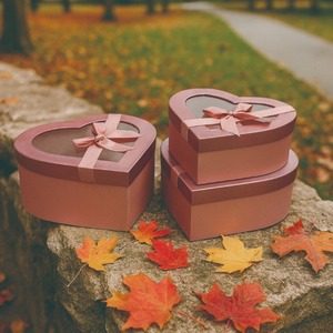 กระดาษกลิตเตอร์รูปหัวใจ 3 ชุด กล่องของขวัญวันวาเลนไทน์ สามารถปรับแต่งได้ตามความต้องการ - Product Image 4