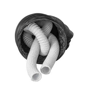 Manguera de conducto de PVC flexible personalizada conducto de aire resistencia al fuego conducto flexible de PVC de 12 pulgadas tubo de aire acondicionado