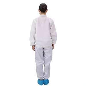 ملابس قابلة لإعادة الاستخدام وقابلة للغسل ، ملابس <span class=keywords><strong>Esd</strong></span> ، بدلة مضادة للستاتيكية ، آمنة من البوليستر ، غطاء مضاد للساكنة - Product Image 5