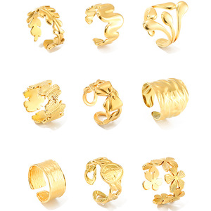 Anillo Ajustable Simple para el Día a Día - Bañado en Oro Ajuste Cómodo Mujer, Moda al Por Mayor Económica - Product Image 5