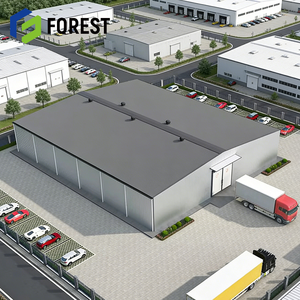 Almacén Comercial de Acero Galvanizado en Indonesia con Estructura de Gran Envergadura y Viga en I para Taller - Product Image 1