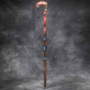 Base Antideslizante y Mango Ergonómico Hacen que el Bastón de Resina y Madera para Caminar, Ideal para Interiores y Exteriores - Product Image 5