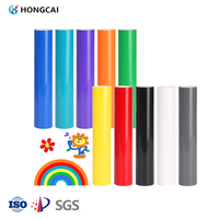 Rouleau de vinyle PVC thermocollant Hongcai de haute qualité pour vêtements, film HTV pour T-shirts et textiles
