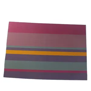 Table Mats For Dining Table PVC Vinyl Coated Polyester Mesh Fabric Table Mats For Restaurant