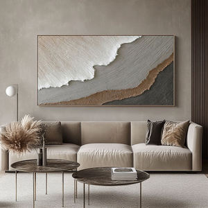 الفن الأصلي الحد الأدنى موجة مجردة مشهد بحري قماش جدار الفن 3D محكم لغرفة المعيشة الشحن السريع من السهل شنقا - Product Image 6