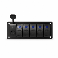 12-24V USB panneau Joystick interrupteur bleu LED interrupteurs à bascule pour navire Automobile Construction machines industrielles fonction marche-arrêt