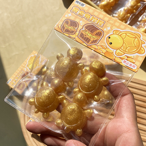 Hot Selling Eco-friendly TPR Small Golden TurtleSquishy Toy Slow <b>Rebound</b> Stress Relief Toy for Adults & Kids (3+) - Product Image 3