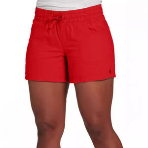 Pantalones cortos informales con cintura elástica y cordones para mujer, pantalones cortos informales de verano, a la moda, de Color sólido, a la moda, de verano, para mujer - Product Image 4