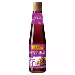 น้ำมันงาบริสุทธิ์ ลีกุมกี 410 มล. น้ำมันงาคั้นเย็นบริสุทธิ์ 100% น้ำมันงาคั่วแท้ ปรุงรสหอมเข้มข้นสำหรับอาหารเอเชีย - Product Image 1