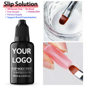 Solution liquide de <span class=keywords><strong>gel</strong></span> à ongles OEM ODM pour manucure, extension poly, faible évaporation, faible odeur, qualité salon, solution en vrac - Product Image 1