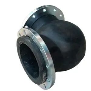 wholesale price pipe fitting with double flange 90 degree elbow rubber joint