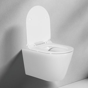 WC Sospeso di Grado Commerciale con Rilascio Rapido, Risparmio Idrico, Ceramica Bianca Antibatterica - Product Image 1