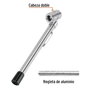 Jauge de pression d'air numérique à double tête Truper 120 psi modèle TPMS en métal Type à double crayon - Product Image 2