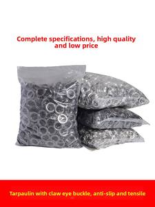 Bâche en toile métallique ronde pour <span class=keywords><strong>voiture</strong></span> et camion, pare-pluie, pare-soleil, avec œillets et rivets creux épaissis - Product Image 5