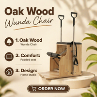 Chaise Wunda Pilates MJD-M401A, construction en bois dur durable pour les séances de sport et de rééducation