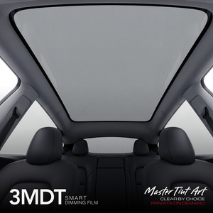 <span class=keywords><strong>Film</strong></span> de confidentialité électrique commutable 3MDT pour verre, atténuation profonde noire pour verre automobile incurvé - Product Image 3
