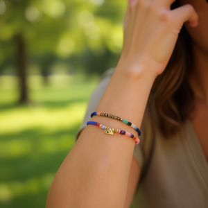 Braccialetto Portafortuna Ilan in 6 Colori Assortiti, Bracciale Charm alla Moda - Product Image 3