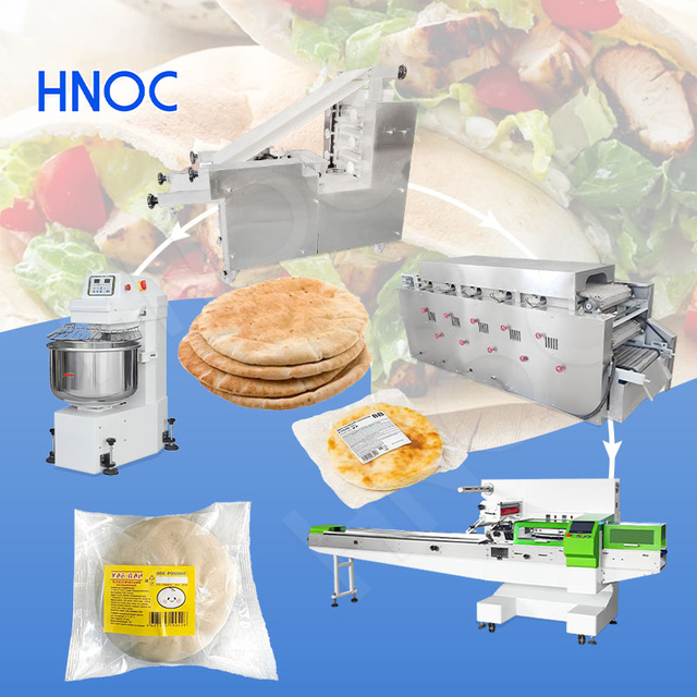 HNOC Commercial Electric Roti Robot Maker Lavash Naan Arabic Pita Bread Make Machine for Sale