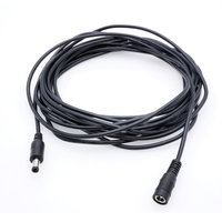 5521 5.5*2.1 2.5mm mâle femelle extension câble d'alimentation cc 12V 24V cuivre CCTV connecteur prise LED Jack caméra 5 10 15 20m PVC